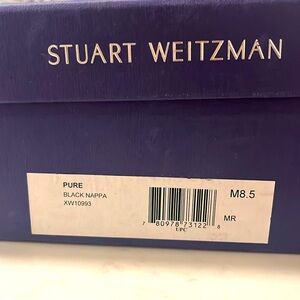Stuart Weitzman Soft buttery Black Nappa Leather cropped boots